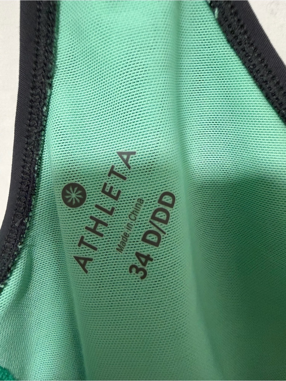 Athleta Black V-Neck Twist Front Swim Top - Picture 3 of 3